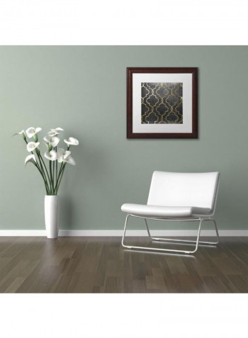 Paris Apartment Iii Framed Wall Art Grey/Gold 11 x 11inch