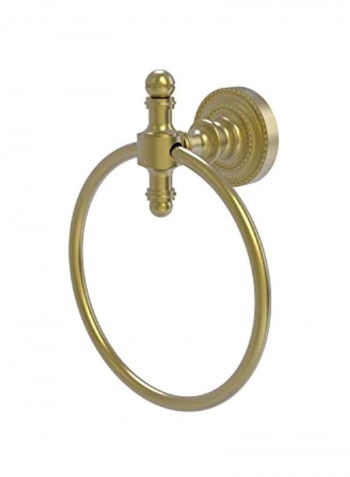 Retro Dot Collection Towel Ring Gold 6inch