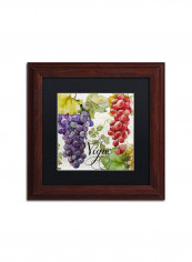 Wines Of Paris I Wooden Frame Wall Art Multicolour 11 x 11inch