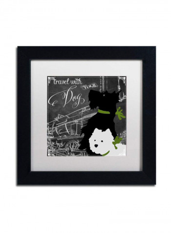 Ballet Dancer Girl Painting Printed On Canvas Wall Art Multicolour 11 x 11inch