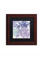 Blue Curry Ii Wooden Frame Wall Art White/Blue 11 x 11inch