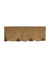 Burlap Curtain Valance Brown 17x50x0.5inch