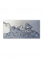 Cold Outside Warm In Canvas Wall Art Silver 12 x 24inch