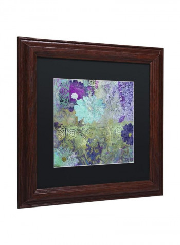 Kismet Wooden Framed Wall Art Multicolour 11 x 11inch