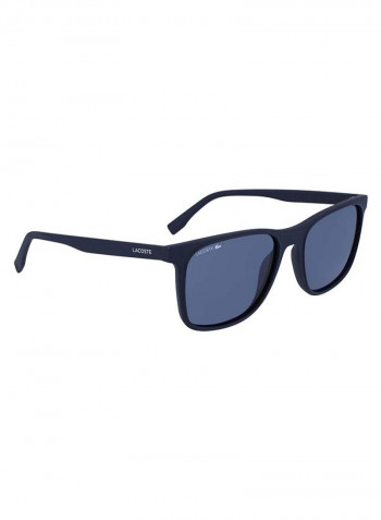 Men's Full Rimmed Modified Rectangular Frame Sunglasses - Lens Size: 55 mm