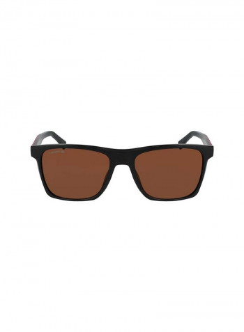 Men's Fullrim Injected Modified Rectangle Sunglasses - Lens Size: 56 mm