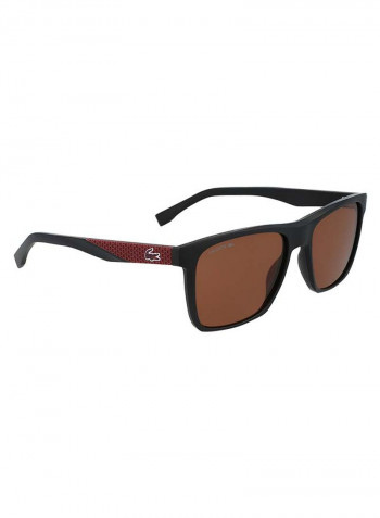 Men's Fullrim Injected Modified Rectangle Sunglasses - Lens Size: 56 mm