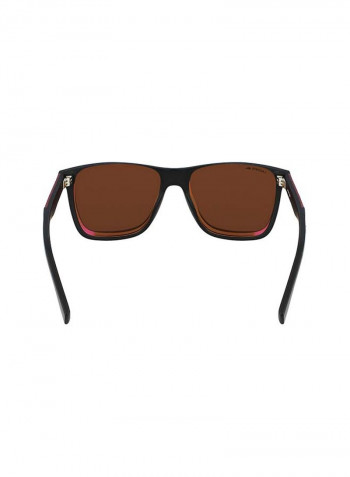 Men's Fullrim Injected Modified Rectangle Sunglasses - Lens Size: 56 mm