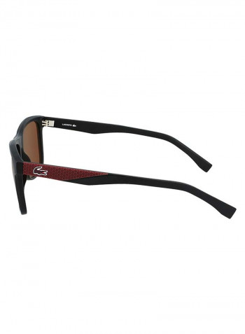 Men's Fullrim Injected Modified Rectangle Sunglasses - Lens Size: 56 mm