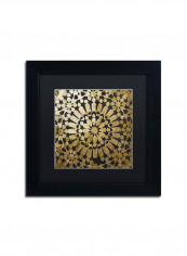 Moroccan Gold Ornate Frame Iii Wall Art Gold 11 x 11inch