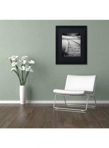 Motchia Acrylic Wall Art Black/Grey 11 x 14inch