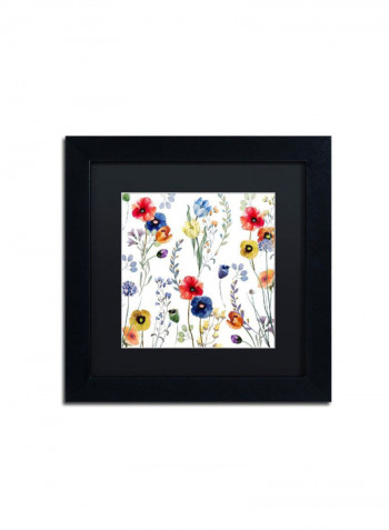 Summer Diary Ii Framed Wall Art Multicolour 11 x 11inch