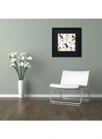 Summer Diary Ii Framed Wall Art Multicolour 11 x 11inch