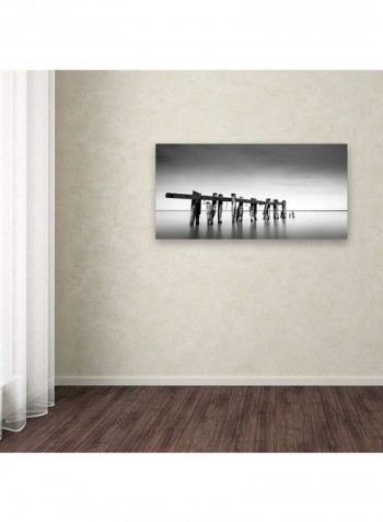 Defiance Artwork Canvas Wall Art Black/White 12 x 24inch