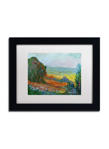 Fall Fields Framed Wall Art Multicolour 11 x 14inch