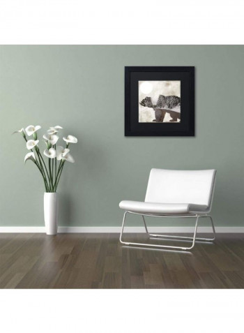 Going Wild III Framed Wall Art Multicolour 11 x 11inch