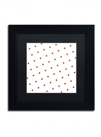 Group 05 B Framed Wall Art White/Red 11 x 11inch
