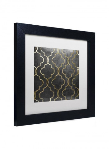 Paris Apartment Iii Wooden Framed Wall Art Grey/Gold 11 x 11inch