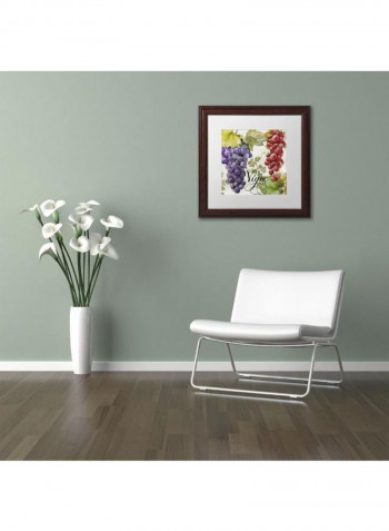 Wines Of Paris I Wooden Frame Wall Art Multicolour 11 x 11inch