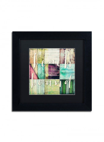 Beach Bound Wall Art Multicolour 11 x 11inch