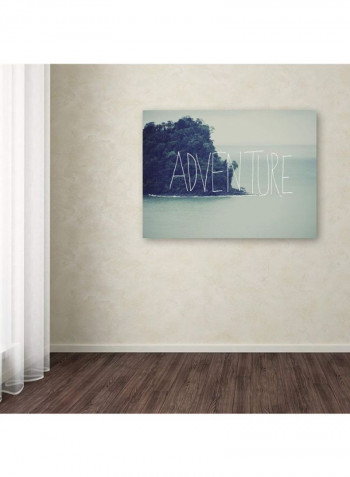 Adventure Island Canvas Wall Art Multicolour 14 x 19inch