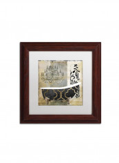 Paris Bath I Framed Wall Art multicolour 11 x 11inch