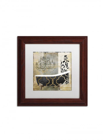 Paris Bath I Framed Wall Art multicolour 11 x 11inch