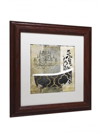 Paris Bath I Framed Wall Art multicolour 11 x 11inch