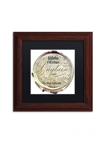 Paris In Frames 1 Canvas Wall Art White/Gold 14 x 14inch