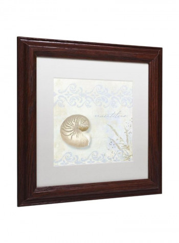 She Sells Seashells I Framed Wall Art Multicolour 11 x 11inch