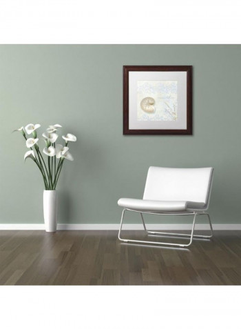She Sells Seashells I Framed Wall Art Multicolour 11 x 11inch