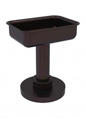 Vanity Top Dotted Accents Soap Dish Brown 4.5x3.5x4inch