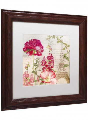 Always Paris II Wooden Framed Wall Art Multicolour 11 x 11inch