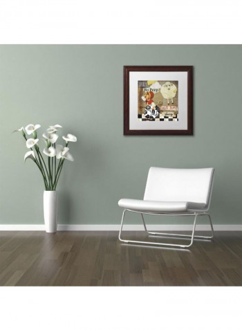Childhood II Wooden Framed Wall Art Multicolour 11 x 11inch