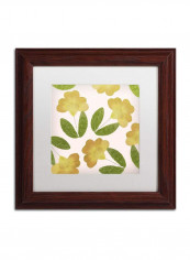 English Garden I Wooden Framed Wall Art Multicolour 11 x 11inch