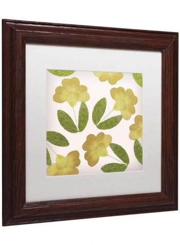 English Garden I Wooden Framed Wall Art Multicolour 11 x 11inch