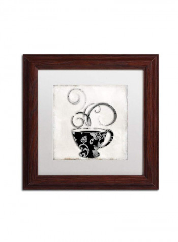 Silver Brewed 2 Wooden Framed Wall Art Multicolour 11 x 11inch