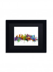 Tokyo Japan Skyline Framed Wall Art Multicolour 11 x 14inch