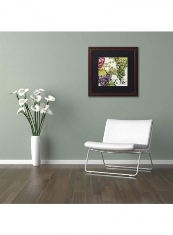 Wines Of Paris Ii Wooden Frame Wall Art Multicolour 11 x 11inch