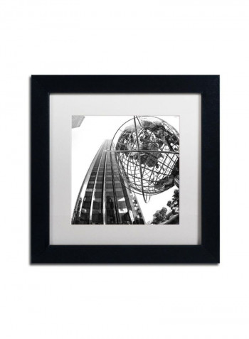 Columbus Circle 2 Framed Wall Art Black/White 11 x 11inch