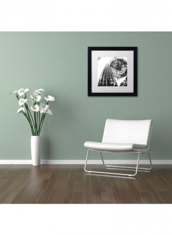 Columbus Circle 2 Framed Wall Art Black/White 11 x 11inch