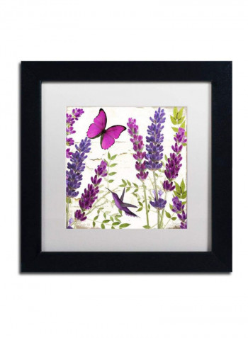 Lavender II Framed Wall Art Multicolour 11 x 11inch