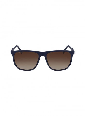 Men's Full-Rim Injected Modified Rectangle Sunglasses - Lens Size: 57 mm