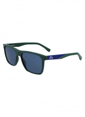 Men's Fullrim Injected Modified Rectangle Sunglasses - Lens Size: 56 mm