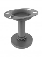 Vanity Top Tumbler And Toothbrush Holder Matte Grey