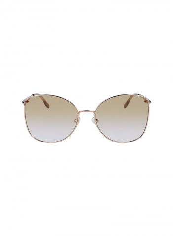Women's Full-Rim Metal Butterfly Sunglasses - Lens Size: 59 mm