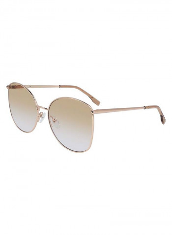 Women's Full-Rim Metal Butterfly Sunglasses - Lens Size: 59 mm