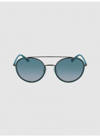 Women's Full Rimmed Round Frame Sunglasses - Lens Size: 53 mm