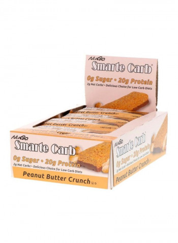 12-Piece Smarte Carb Peanut Butter Crunch Protein Bar