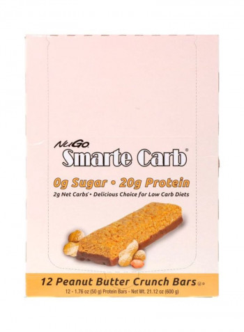12-Piece Smarte Carb Peanut Butter Crunch Protein Bar